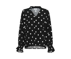 SAINT TROPEZ Chemisier 'Paice' noir / blanc, Taille L