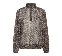 SAINT TROPEZ Chemisier 'SZNesta' noisette / noir, Taille L