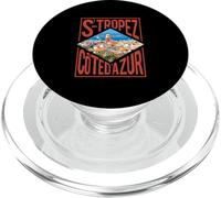 Saint Tropez Côte Ville Ville Skyline Côte D'Azur France PopSockets PopGrip pour MagSafe