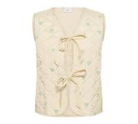 Saint Tropez - EvittaSZ Quilt Vest - Femme - Vestes - Beige - Taille: 46 FR