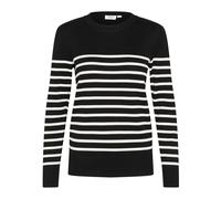 Saint Tropez, Femme, Pulls, Noir, Taille: 38 FR Pull à Rayures Noir Mila Stripe
