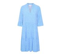 Saint Tropez, Femme, Robes, Bleu, Taille: 38 FR Robe évasée avec détails à volants