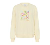 Saint Tropez, Femme, Sweatshirts et sweats à capuche, Jaune, Taille: 36 FR SweaT-shirt Babys Breath avec Motif Brodé