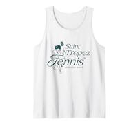 Saint Tropez France Retro Vintage Tennis Club Débardeur