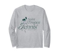 Saint Tropez France Retro Vintage Tennis Club Manche Longue