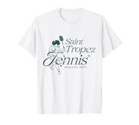 Saint Tropez France Retro Vintage Tennis Club T-Shirt