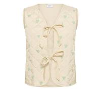 SAINT TROPEZ Gilet 'EvittaSZ ' beige / vert, Taille XXL