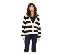 Saint Tropez - Gilet Rayé avec Manches Bouffantes - Femme - Pulls - Multicolore - Taille: 40 FR