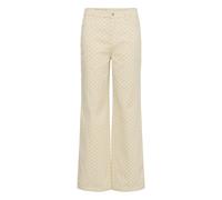 SAINT TROPEZ Jean 'SZPatricia' beige / noir, Taille 32-33