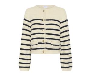 Saint Tropez - Larna Crew Neck Cardigan - Femme - Pulls - Blanc - Taille: 40 FR