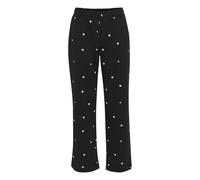 SAINT TROPEZ Pantalon 'Dagna' noir / blanc, Taille 34