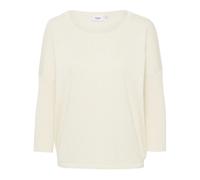 Saint Tropez - Pull à Col R Ice- Manches 3/4 - Femme - Pulls - Blanc - Taille: 36 FR