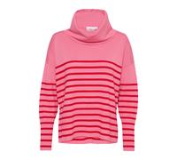 Saint Tropez - Pull à col roulé à rayures Chateau Rose - Femme - Pulls - Rose - Taille: 36 FR