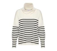 Saint Tropez - Pull à col roulé à rayures Ice - Femme - Pulls - Beige - Taille: 38 FR