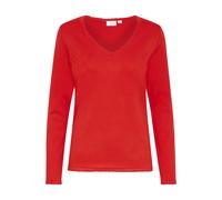 Saint Tropez, Femme, Pulls, Rouge, Taille: 42 FR MilaSZ LS V-Neck Pullover