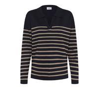 SAINT TROPEZ Pull-over 'MilaSZ' beige / bleu nuit, Taille S