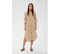 SAINT TROPEZ Robe-chemise 'Zalinda' chamois / blanc, Taille 36