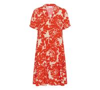 SAINT TROPEZ Robe d’été 'Eda' beige / grenadine, Taille 34