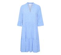 Saint Tropez, Femme, Robes, Bleu, Taille: 40 FR Robe évasée avec détails à volants