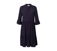 Saint Tropez - Robe Bleu Profond Unie avec Volant - Femme - Robes - Bleu - Taille: 36 FR