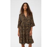 SAINT TROPEZ Robe 'Eda' chamois / noir, Taille 34