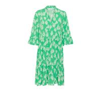 Saint Tropez - Robe verte à volants fleuris - Femme - Robes - Vert - Taille: 38 FR
