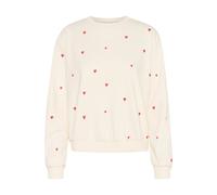 SAINT TROPEZ Sweat-shirt 'Dagna' rouge / coquille d'oeuf, Taille XXL
