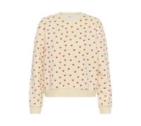SAINT TROPEZ Sweat-shirt 'PammaSZ' champagne / rouge, Taille XXL