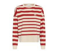 SAINT TROPEZ Sweat-shirt 'SZPhilene' crème / rouge feu, Taille XL