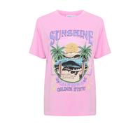 SAINT TROPEZ T-shirt 'Kaliva' jaune / vert / rose / noir, Taille L