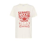 SAINT TROPEZ T-shirt 'KuviSZ' rouge / blanc, Taille M