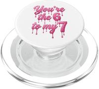 Saint-Valentin 2026 Six Seven 67 Meme You're The 6 to My 7 PopSockets PopGrip pour MagSafe