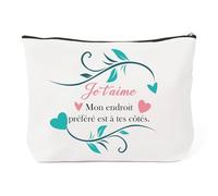 Saint Valentin Cadeau Couple Anniversaire Femme Trousse De Toilette Voyage Cadeaux Amour Femme Cadeau Meilleure Amie Amoureux Cadeaux d'amour Copine Amitié Fete des Grand Mere Mariage Noel