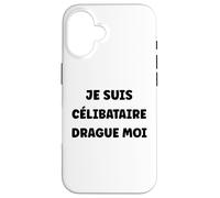Saint-Valentin Humour drague Moi Je suis Célibataire Coque pour iPhone 16