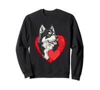 Saint-Valentin Husky sibérien Valentin Sweatshirt