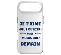 Saint Valentin Je t'aime Plus qu'hier Amour Je t'aime Coque pour iPhone Air