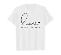 Saint Valentin - Romance tout-petit garçon fille Saint-Valentin manches courtes lettre imprimé t-shirt tops vêtements, Blanc., 6-7 ans