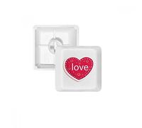 Saint-Valentin Rose cœur Amour Dot PBT Keycaps pour Clavier mécanique Blanc OEM sans Marquage d'impression R4 Multicolore