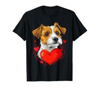 Saint-Valentin Russell Terrier Vector T-Shirt