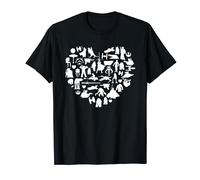 Saint Valentin Star Wars Valentine's Heart Montage T-Shirt