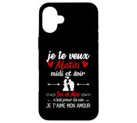 Saint Valentin Toi Et Moi Amour Couple Assortis St Valentin Coque pour iPhone 16 Plus