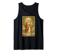 Sainte Agnès de Rome Art Vintage Patron Catholique Saint Débardeur