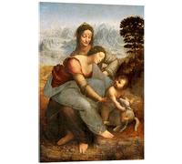 Sainte Anne, la Vierge et l'Enfant Jésus jouant avec un agneau Tableau en v