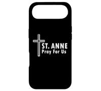 Sainte Anne Pray for Us Cross Catholic Church Coque pour iPhone Air