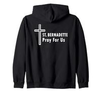 Sainte Bernadette Prière pour Nous Sainte Catholique Prière Sweat à Capuche