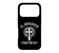 Sainte Bernadette, priez pour Nous, Sainte patronne catholique, dévotion Coque pour iPhone 17 Pro
