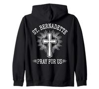 Sainte Bernadette, priez pour Nous, Sainte patronne catholique, dévotion Sweat à Capuche