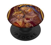 Sainte Catherine de Bologne Notre-Dame Peach, Art catholique PopSockets PopGrip Adhésif