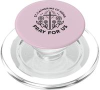 Sainte Catherine de Sienne prière de Foi de dévotion PopSockets PopGrip pour MagSafe