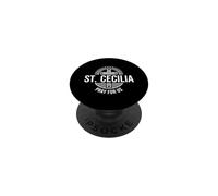 Sainte Cecilia Pray for Us Catholic Patron Saint Musicien PopSockets PopGrip Adhésif
